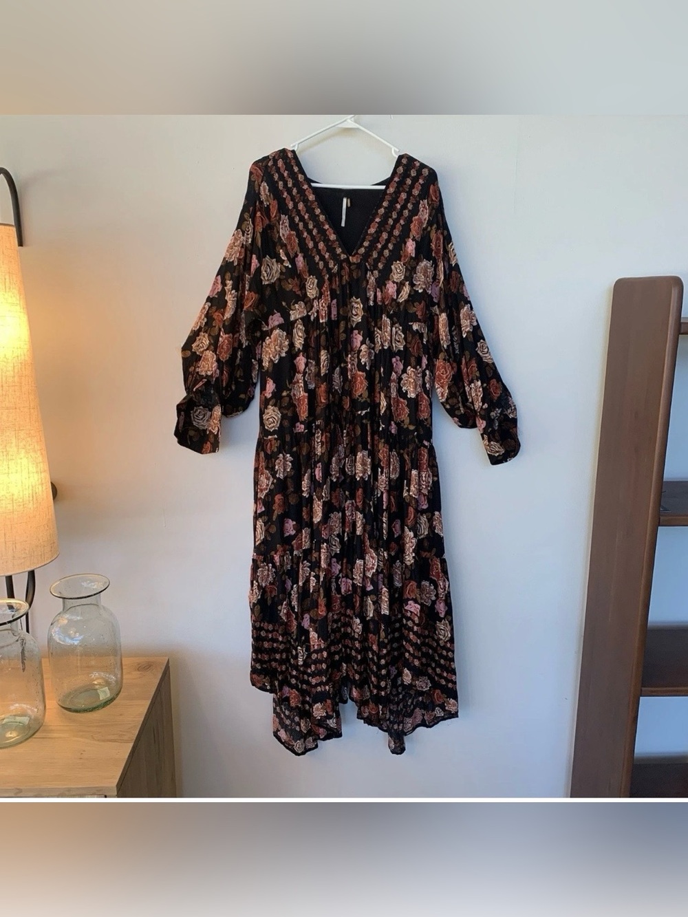 Free People Row of Roses Boho Maxi Dress - Picture 3 of 12